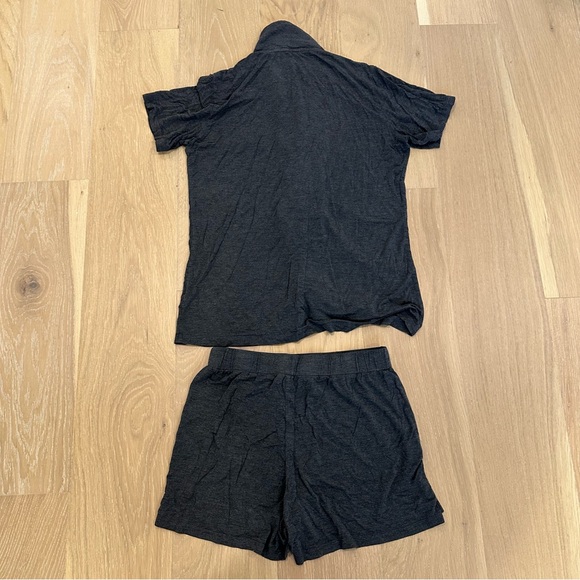 Ekouaer Cotton Pajamas Short Sleeve Pjs Set Button Down Sleepwear Loungewear - Picture 9 of 10